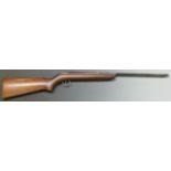 BSA Cadet .177 air rifle with semi-pistol grip, fixed sights and BSA logo stamped to the stock,