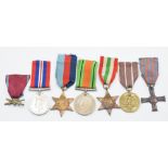 Polish Army WW2 medals comprising Monte Casino Cross, Cross of Merit ribbon and Cross Swords only,