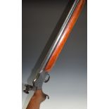 BSA .22 underlever action target rifle with adjustable sights, semi-pistol grip, raised cheek