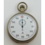Stopwatch with Third Reich Nazi Eagle M 698 N/G to back, diameter 5.5cm