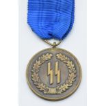 German WW2 Third Reich SS medal for four years 'true' service