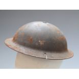 British WW2 'Brodie' steel helmet complete with liner and chin strap
