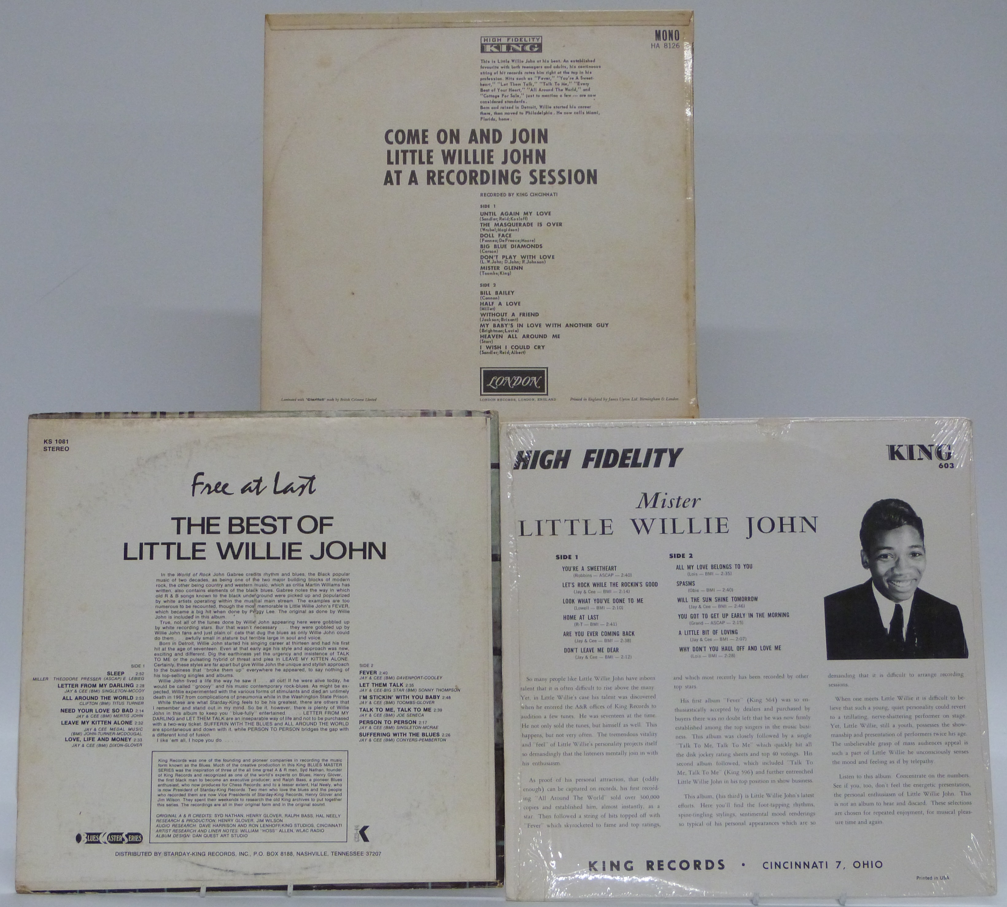 Little Willie John - Come On And Join Little Willie John At A Recording Studio (HA8126) appears at - Image 2 of 2