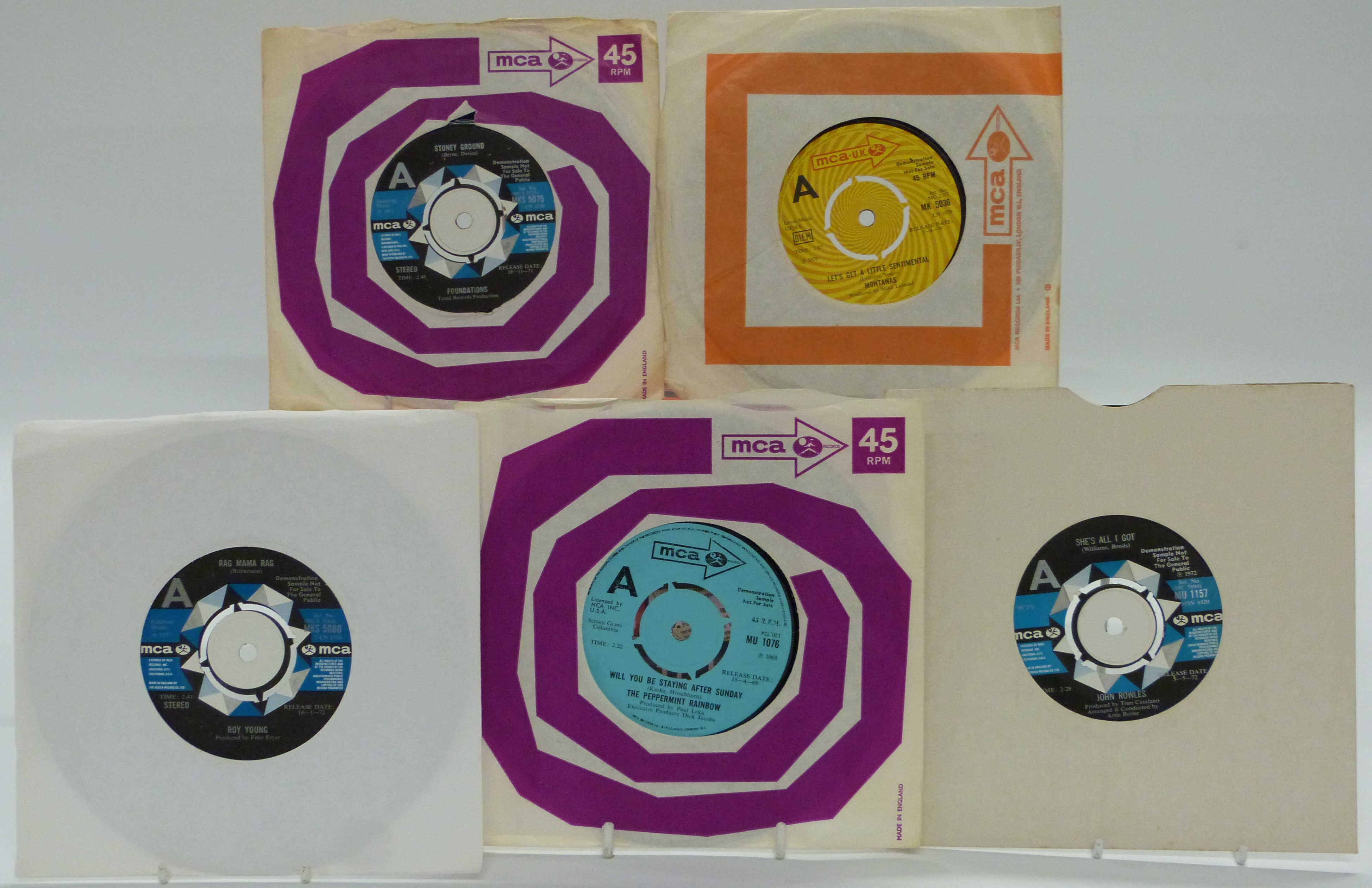 Promo / Demo - Approximately 120 singles on Bell, MCA, Uni, MAM, CBS, RCA, EMI, President, United