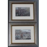 Two gouache paintings depicting the 48th Regiment of Foot (Northamptonshire Regiment) one '