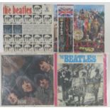 The Beatles - Eight albums including Rubber Soul (ST 2442) USA issue, Please Please Me (SHZE 117),