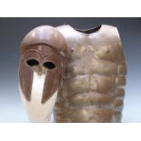 Replica Corinthian metal helmet and breast plate