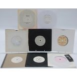 White labels - Eight handwritten / blank singles including Aretha Franklin, Delfonics, Petula Clark,