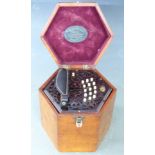Lachenal & Co 30 key Anglo concertina C/G with rosewood fretworked ends, steel reeds, bone buttons