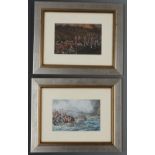 Two gouache paintings depicting the 58th Regiment of Foot (Rutlandshire Regiment), one 'Aboukir