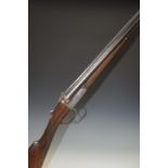 William Moore & Gray 12 bore side by side shotgun with named and engraved lock, engraved trigger