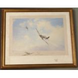 Signed limited edition 20/100 Robert Taylor military aviation print 'Ramrod 72', faded