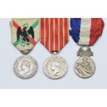 Three French Second Empire medals comprising Expedition to Mexico campaign medal, Italy Campaign