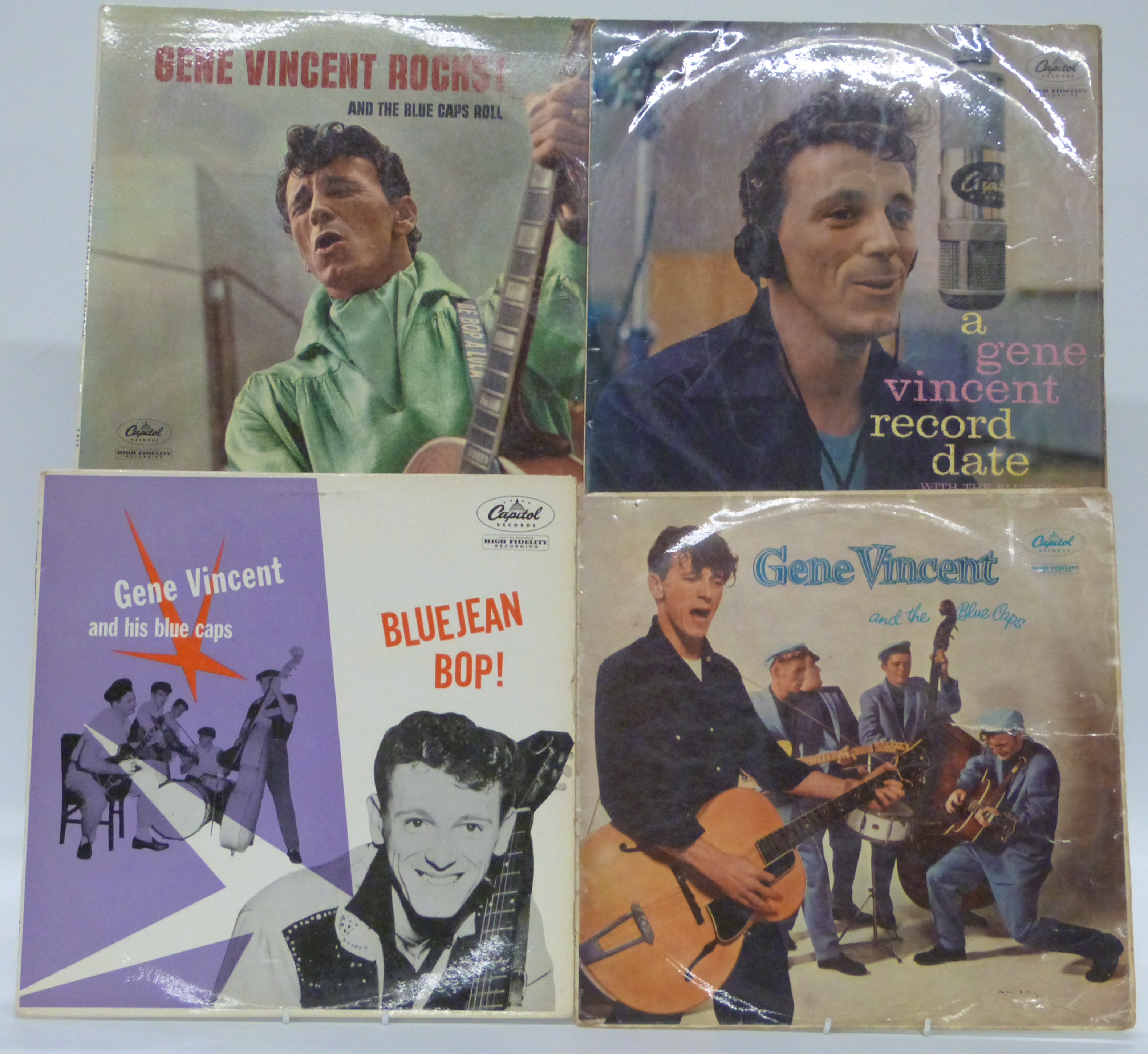Gene Vincent - sixteen albums including Blue Jean Bop, Blue Caps, Blue Caps Roll, Record Date,