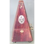 System Maelzel German metronome in mahogany finish