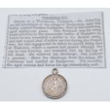 British Army Waterloo Medal named to Thomas Cullimore 51st Regiment of Foot, designated as 51st