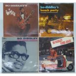 Bo Diddley - four albums including Hey Good Looking (CRL4002), Rides Again (NPL28029), Beach