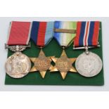WW1 British Empire Medal group of four for William Taylor Motorman, comprising British Empire