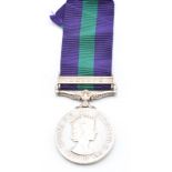 British Army General Service Medal with clasp for Malaya, named to 22463240 Pte H King, Army