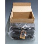 Brown leather shotgun cartridge loaders bag, new in original box and packaging.