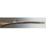 Rea of London for East India Trading Company flintlock musket with named and dated lock, brass