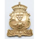 Belfast University Officer Training Corps brass cap badge