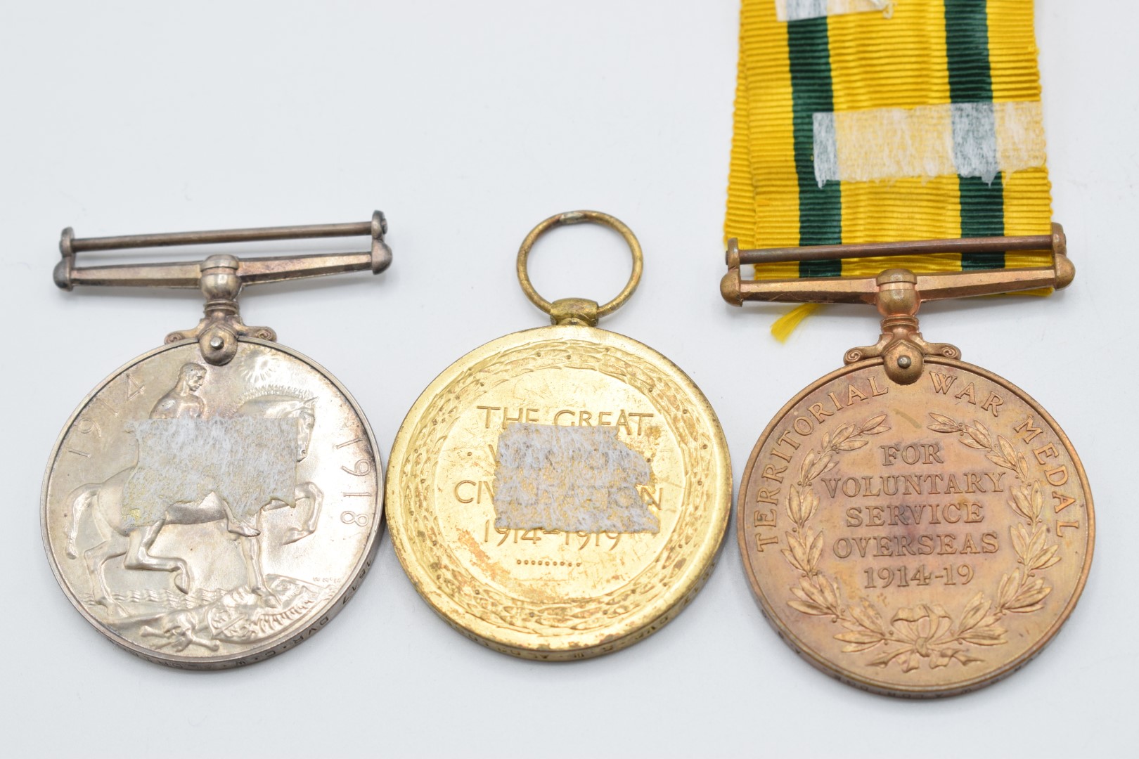 British Army WW1 War and Victory Medals, both named to 1517 Driver C W Aldridge, Army Service Corps, - Image 2 of 6