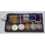 British Army Royal Artillery WW2 and later medals, comprising 1939-1945 Star, Defence Medal, War