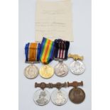 British Army WWI Royal Artillery Military Medal group for 138928 Signaler / Gunner G Barritt