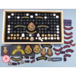 Collection of Civil Defence, ARP, VAD etc buttons and badges, including three silver hallmarked