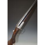 Charles Boswell 12 bore side by side shotgun with engraved lock, trigger guard, underside, thumb