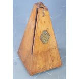 Metronome de Maezel19th or early 20thC wooden cased metronome