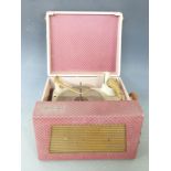 Portadyne 1950s record player with BSR record deck