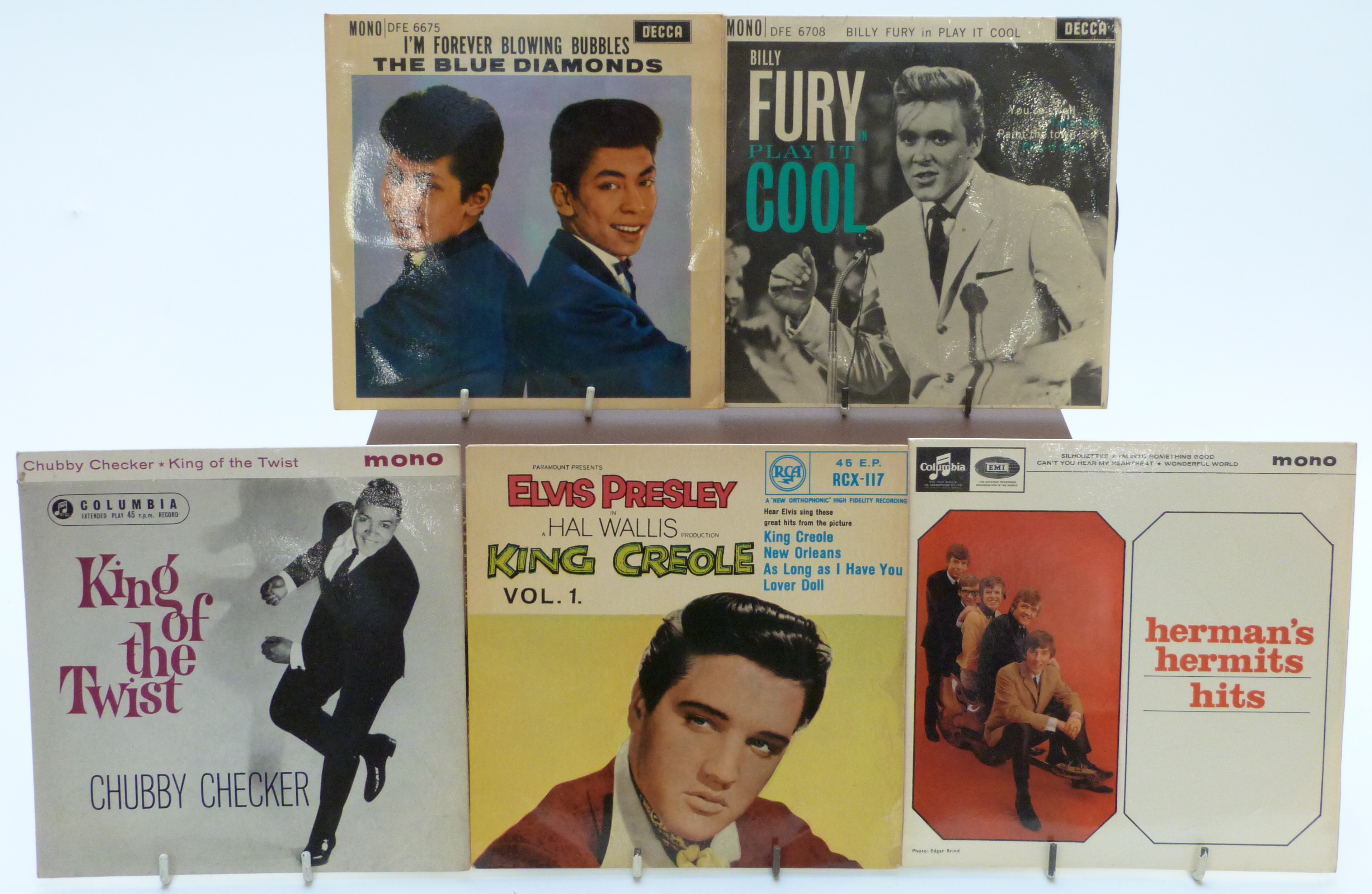 Approximately 80 1960's E.P's including Billy Fury, The Shadows, The Blue Diamond, Elvis Presley,