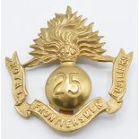 British Army Royal Fusiliers 25th Service Battalion (Frontiersmen) metal hat badge