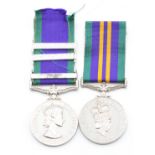 Two replacement medals, a General Service Medal with clasp for South Arabia, Cyprus and Northern