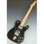 Fender Telecaster custom, Mexico made electric guitar serial no MX2063567, black lacquer finish,