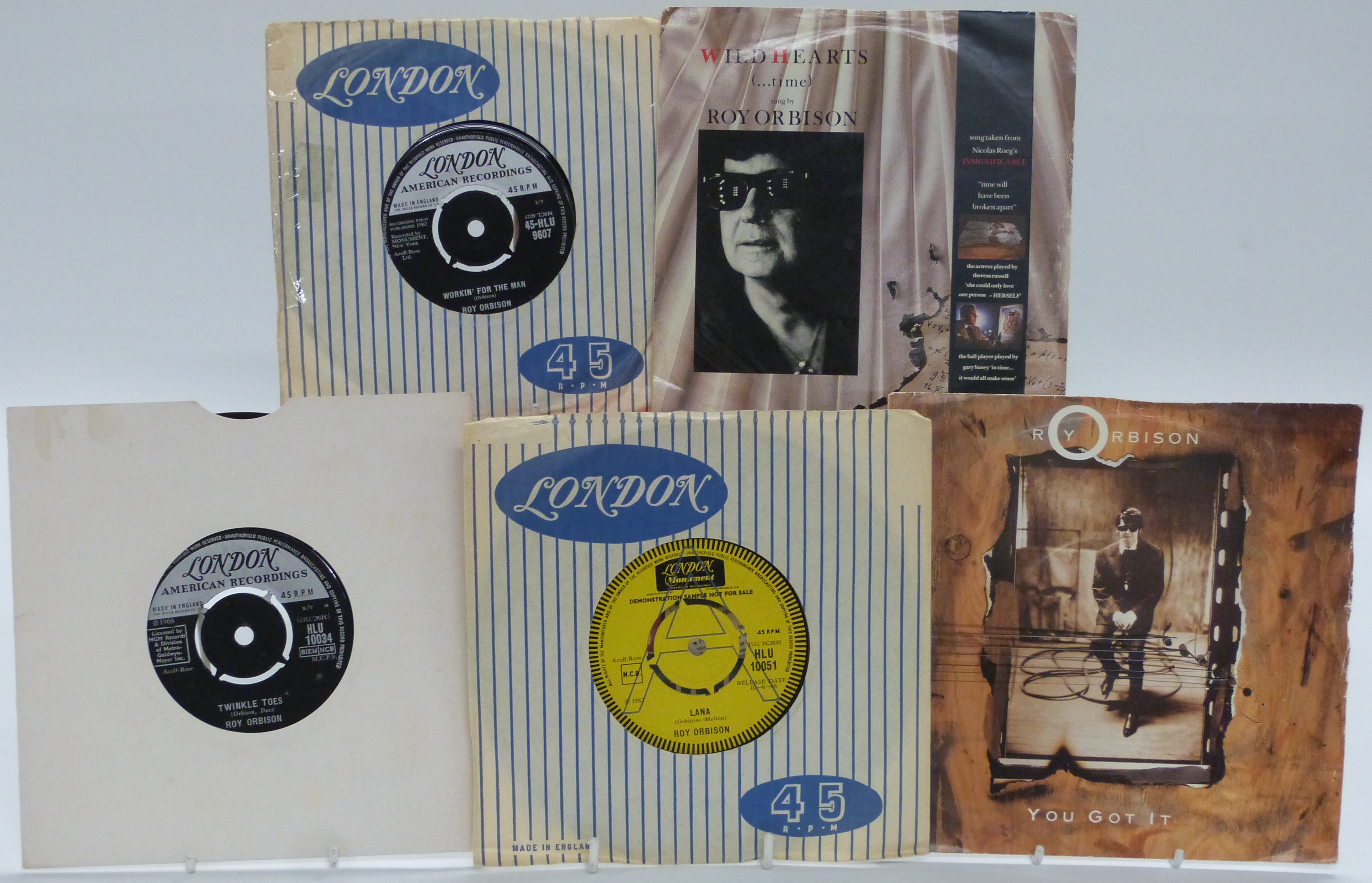 Roy Orbison - 36 singles including yellow demo Lana (HLU10051)