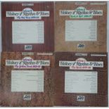 History of Rhythm and Blues - volumes 1-8 inc. generally VG name and small stickers to rear covers