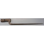 Socket bayonet with 10cm socket, Indian pattern spring attachment and 36cm blade. PLEASE NOTE ALL