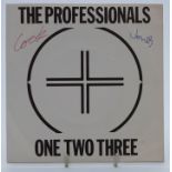The Professionals - One Two Three (VS376) signed by Steve Jones and Paul Cook, record and cover