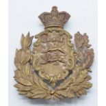 British Army Duke of Lancaster's Own Yeomanry helmet plate