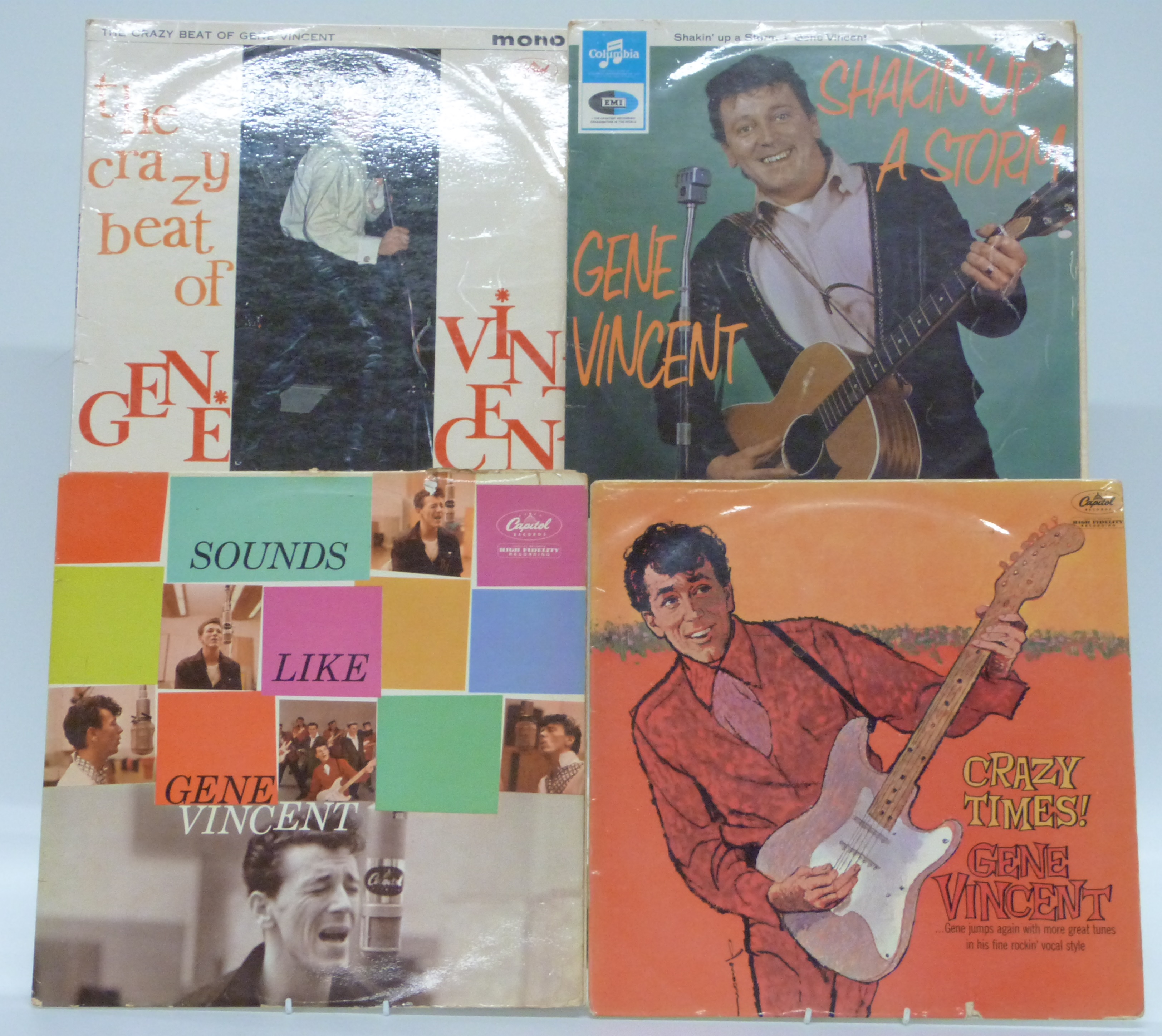 Gene Vincent - sixteen albums including Blue Jean Bop, Blue Caps, Blue Caps Roll, Record Date, - Image 2 of 3