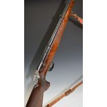 Anschutz Model 1515-1516 .22LR semi-automatic rifle with adjustable pop-up sights. leather sling and