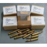 One-hundred-and-twenty 7.62mm x 51 rifle cartridges, in original boxes. PLEASE NOTE THAT A VALID