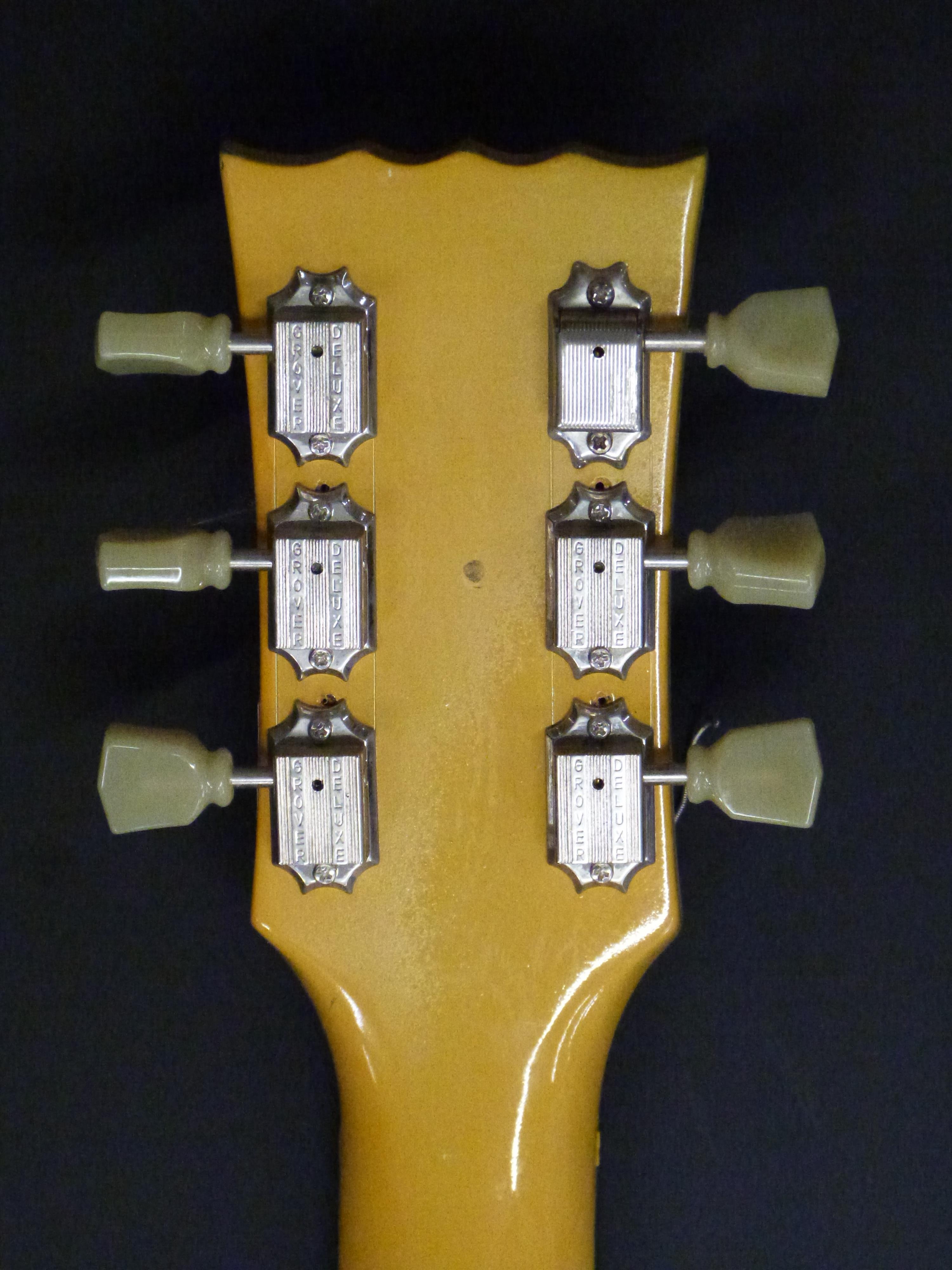 Electric guitar in yellow lacquered finish by Vintage, Wilkinson pick-up - Image 6 of 6
