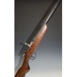 Webley & Scott No.3 9mm bolt action garden gun with named 25 inch barrel, overall length 106.5cm,