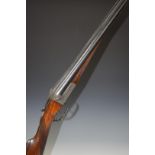 William Richard Leeson 12 bore side by side ejector shotgun with named lock engraved 'W R Leeson