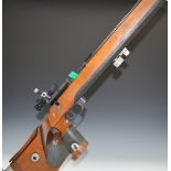 Anschutz Super-Match Model 1813 .22LR target rifle with adjustable trigger grip, stock, butt, mounts