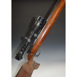 Anschutz Match 54 .22 target rifle with adjustable trigger and butt, shaped semi-pistol grip, raised